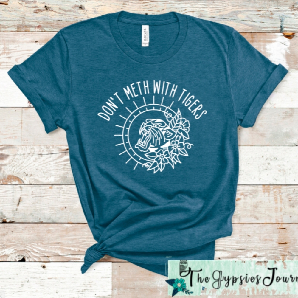 Boutique Teal Blue Unisex Tiger King Tshirt